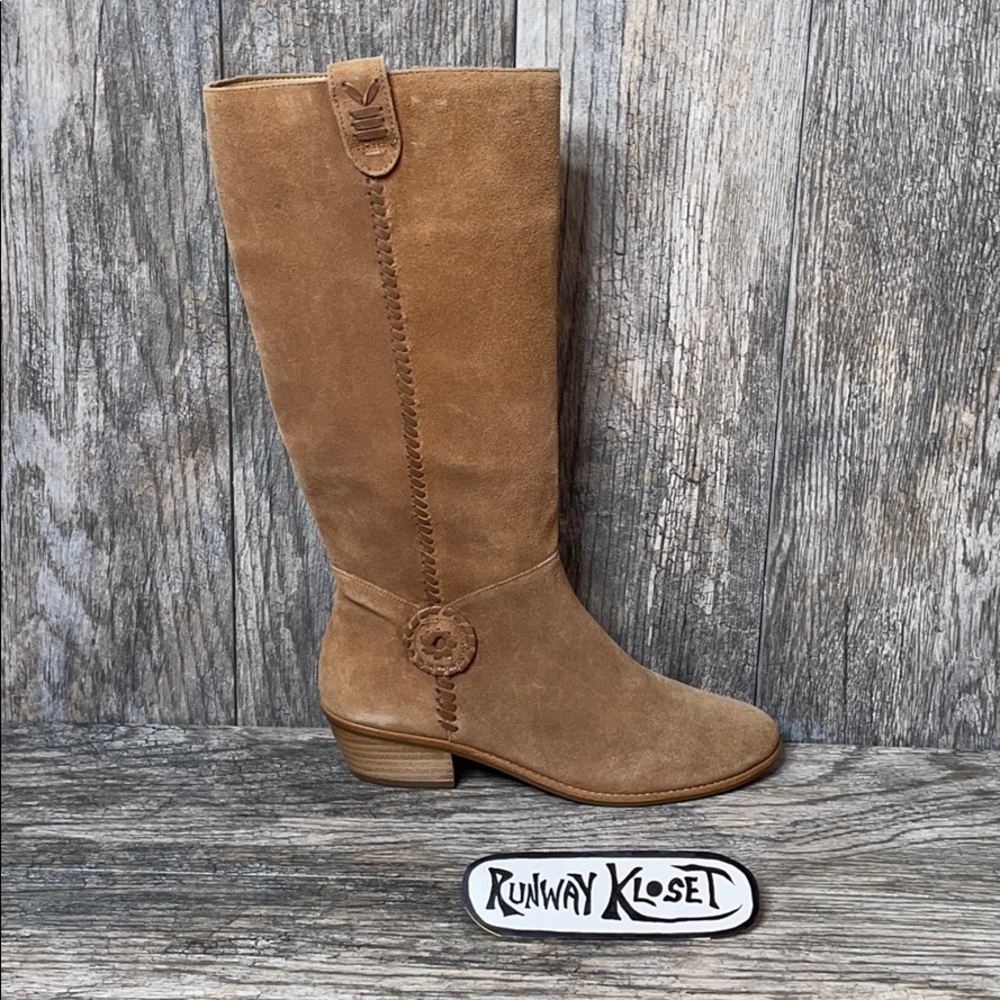 NWOT Jack Rogers Sawyer riding boots suede 8M